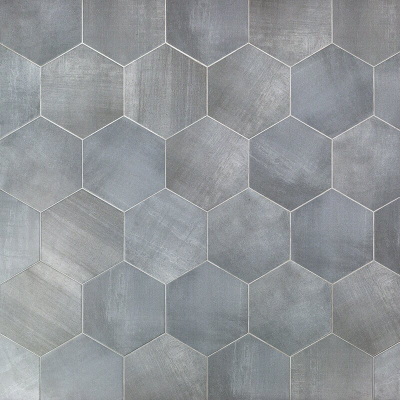 Ivy Hill Tile Langston Hexagon 987 X 1137 Porcelain Field Tile In Grey And Reviews Wayfairca 7093